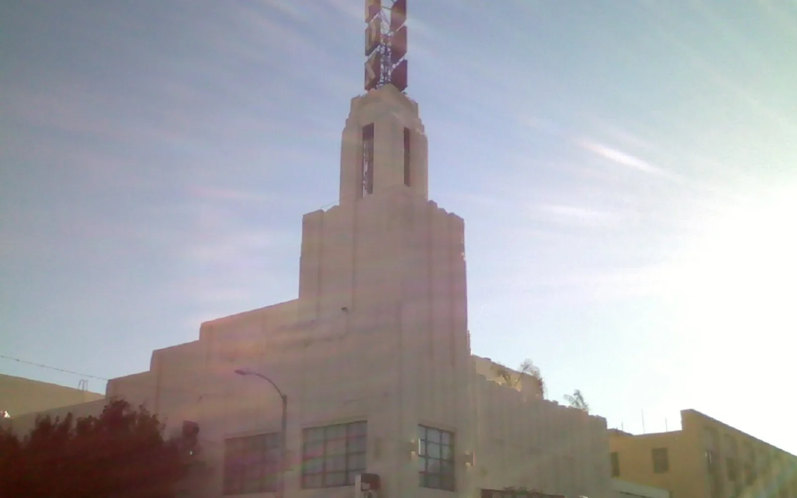 Streetscape and storefronts in historic downtown Pomona